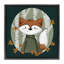 Cadre flottant Autumnal Fox & Birch Trees, design par Sarah Hickman-1125935190-1125935177