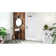 DreamLine DreamStone 34 in. D x 42 in. W Base and Wall Kit in White Traditional Subway Pattern