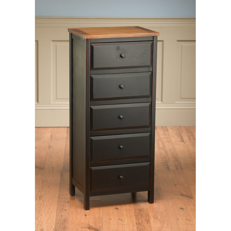 Accent Chest, Distressed Black