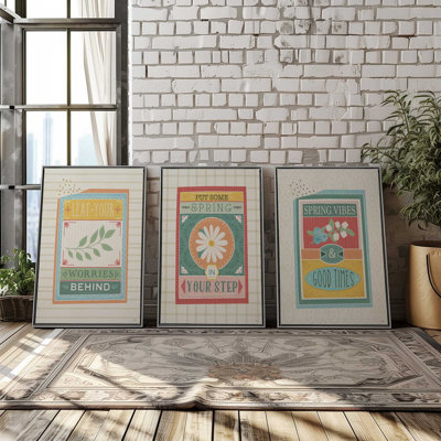 Spring Energy Trio, ensemble de 3 impressions
