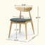 Ensemble de 2 chaises de salle à manger rétro en bois d'hévéa avec dossier ergonomique et coussins moelleux certifiés TSCA-348685256-348685255