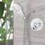 Douche à main haute en - 6 modes de jet, léger, réglages d'installation carrés, optimiser le débit d'eau, détachable, fixation murale