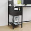 Bureau d'ordinateur avec prise de courant et tablettes de rangement, table d'étude avec station de charge avec ports USB