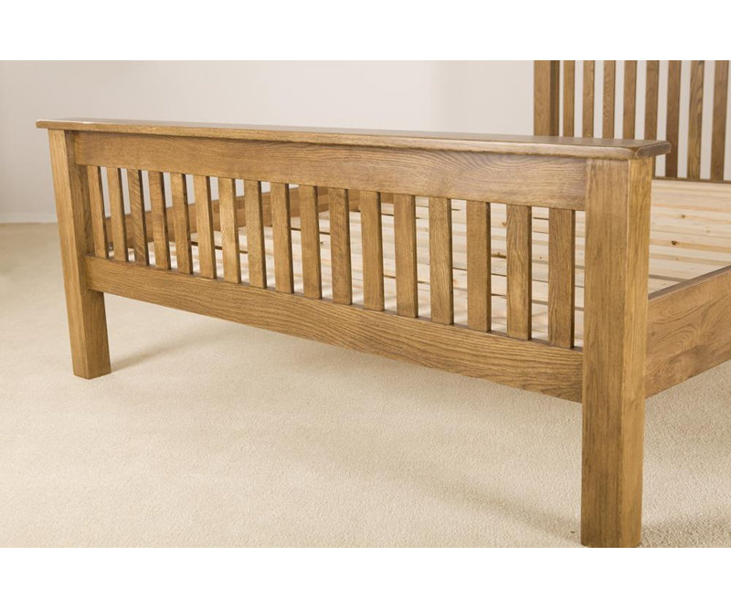 Marley Bed, Single (3'), White Oak
