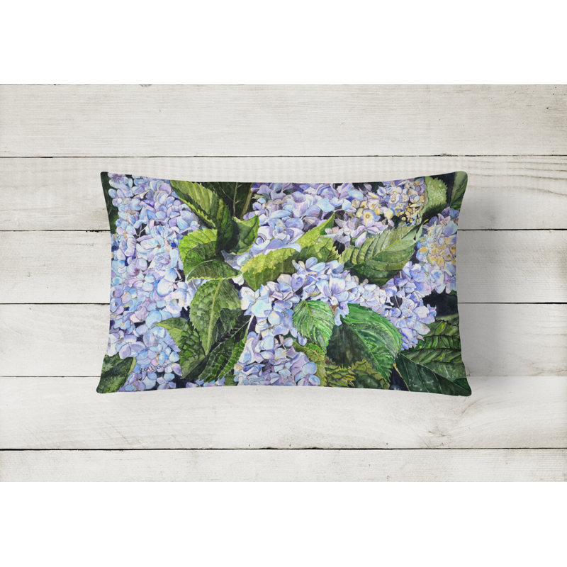 Floral Outdoor Reversible Throw Pillow
