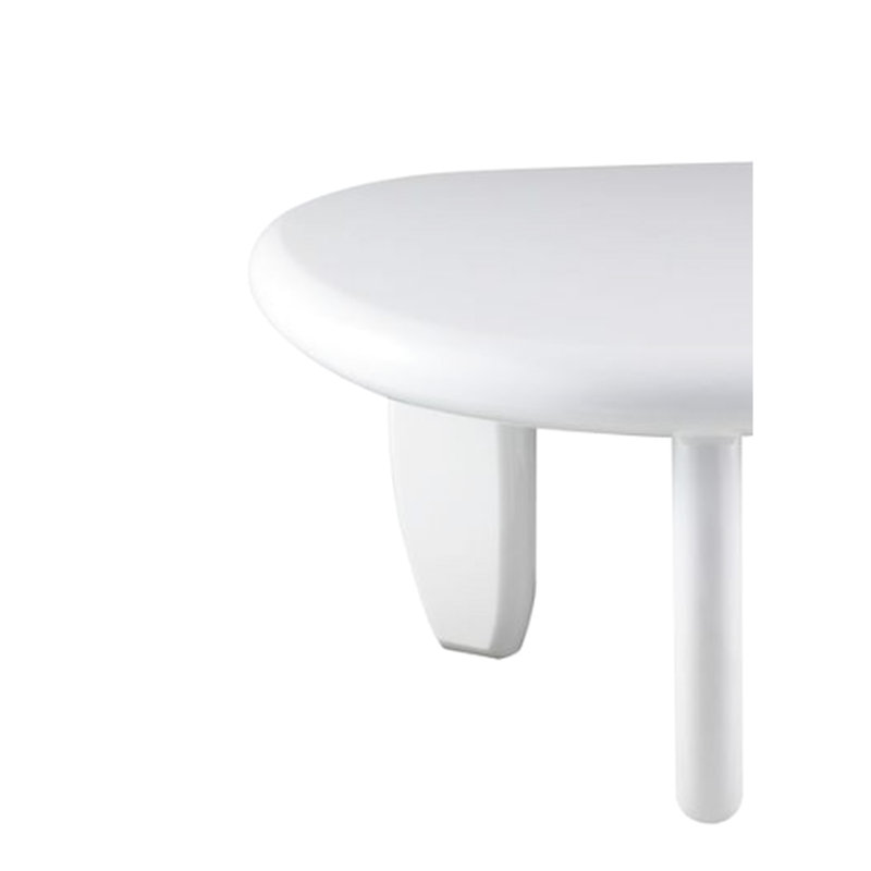 White High Gloss End Table