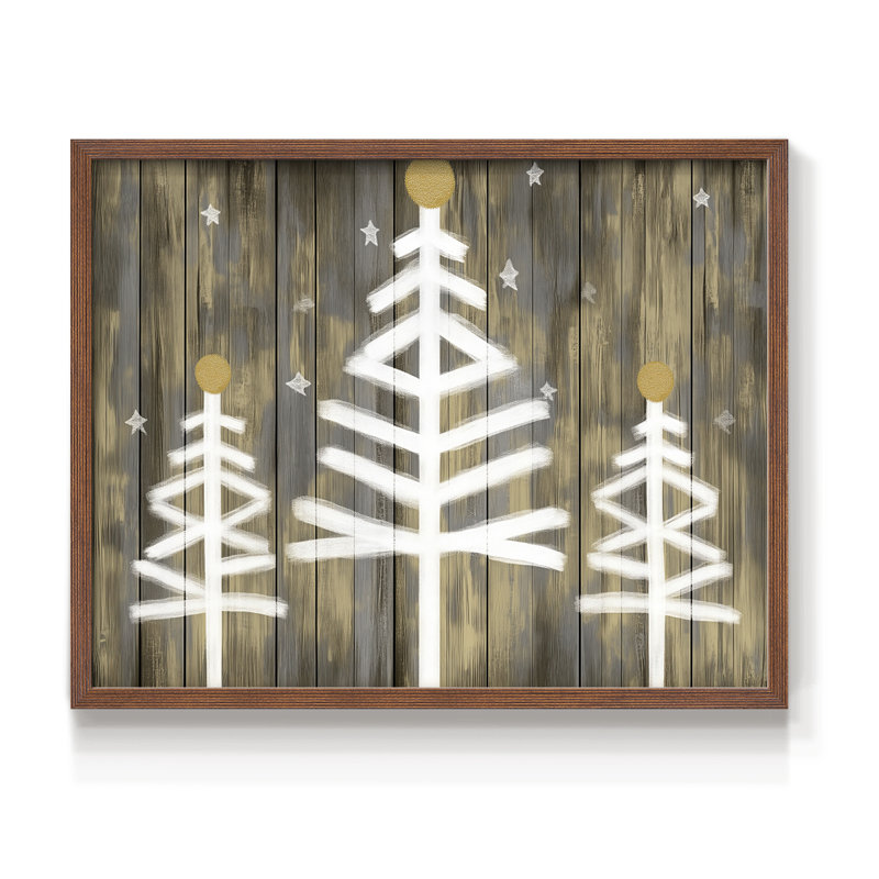 «Chirstmas Art» - CDL XXIX - Reproduction encadrée - Restickable, Noyer, H 16 po x l 20 po