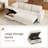 Brunella Upholstered Corduroy Sectional Sofa Bed Beige-326068160-326068166