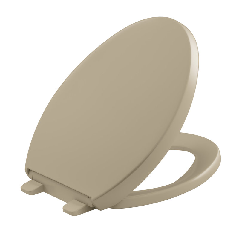Reveal Quiet-Close with Grip-Tight Toilet Seat, Mexican Sand, Elongated