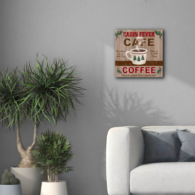 "Epic Graffiti" Cabin Fever Cafe "par Fiona Stokes-Gilbert, art mural sur toile, 18 po x 18 po