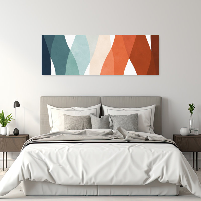 Art mural contemporain contemporain abstrait, H 60 po x l 20 po