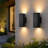 4-Pack LED Dusk to Dawn Outdoor Wall Light with Aluminum, IP65 Waterproof Outdoor Wall Sconce, Modern Wall Lantern for Patio, Doorway, Garage-1530475096-1530475110