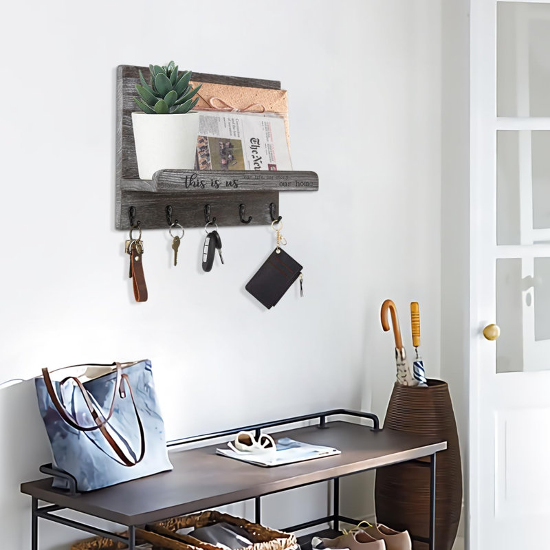 Halyn Manufactured Wood Wall Organizer