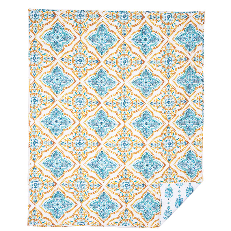 Schneck Terrace Medallion Cotton Throw