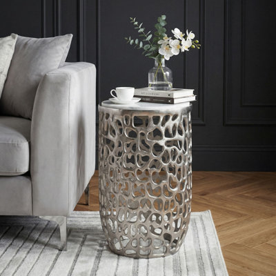 Pedestal End Table