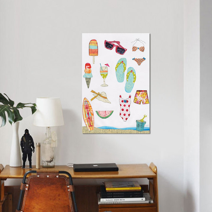 «At the Beach II», reproduction sur toile tendue, H 18 po x l 12 po x P 1,5 po, Aucun mat, Toile tendue