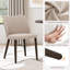 Petites chaises de salle à manger rembourrées en bois massif - Courbe ergonomique et rembourrage moelleux pour espaces multiples-1753906151