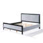 Upholstered Bed With Fluffy Soft Headboard-1496792606