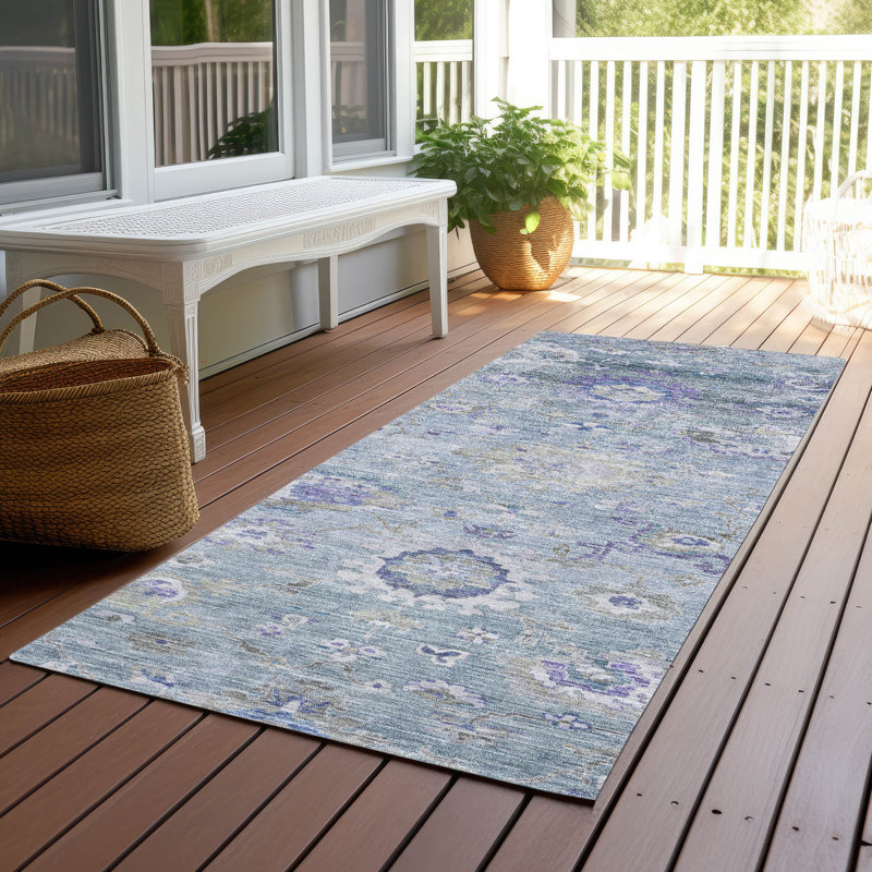 Tapis intérieur / extérieur Sofia Sky , 2'3" x 7'6"