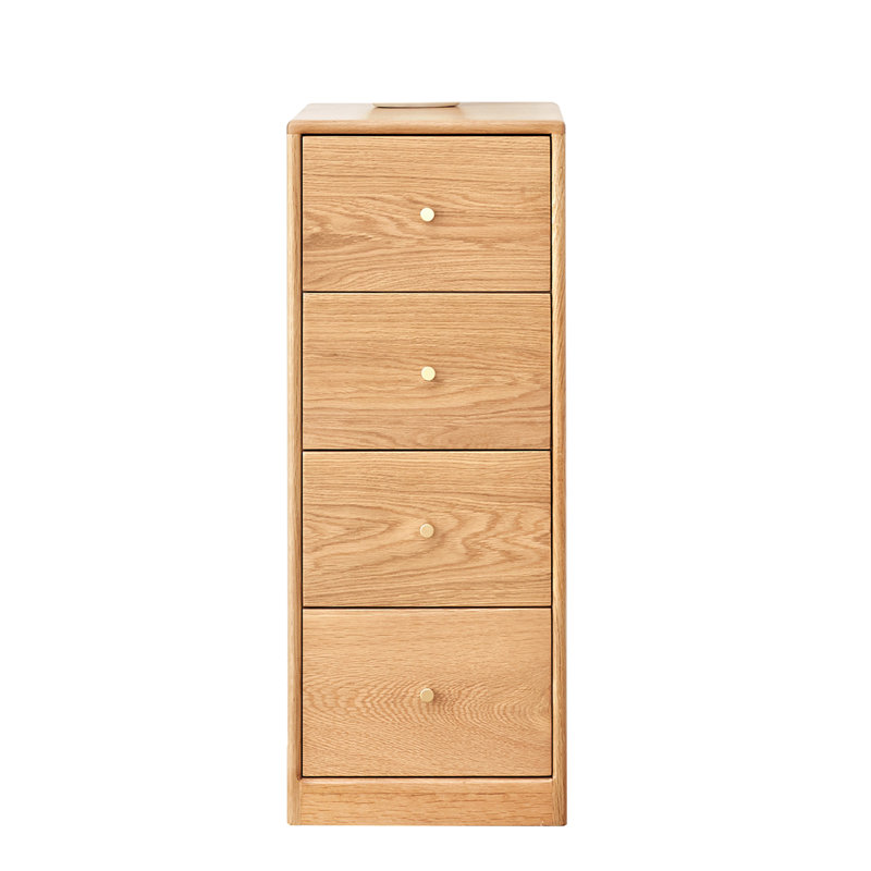 Bedside Table Storage Cabinet Free-Standing Corner Cabinets Storage Table-Four Drawers Living Room Cabinet Corner Cabinet