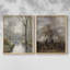 «Vintage Landscape XIX», 2 pièces sur papier-956793840-956793847