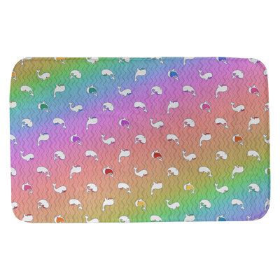 Tapis pour salle de bain katelyn elizabeth baleines Avicia