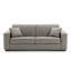 Canapé-lit à accoudoirs larges en cuir véritable à grain large de 85 po avec matelas en mousse à mémoire de forme Cappella-1071349465