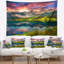 Tapisserie en polyester vorderer gosausee lake avec accessoires suspendus inclus-28490240