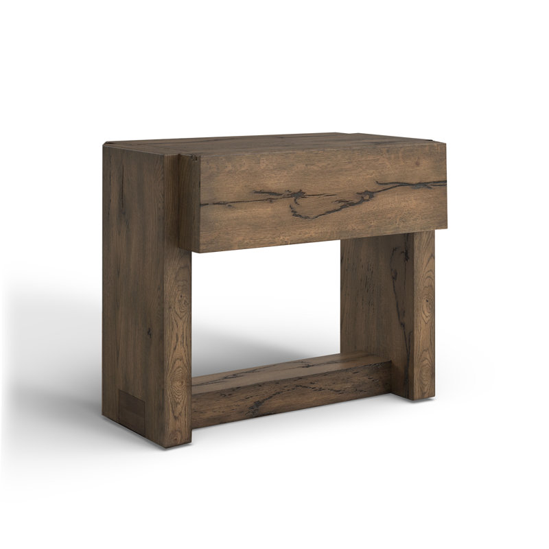 22.25'' Tall 1 - Drawer Nightstand in Brown
