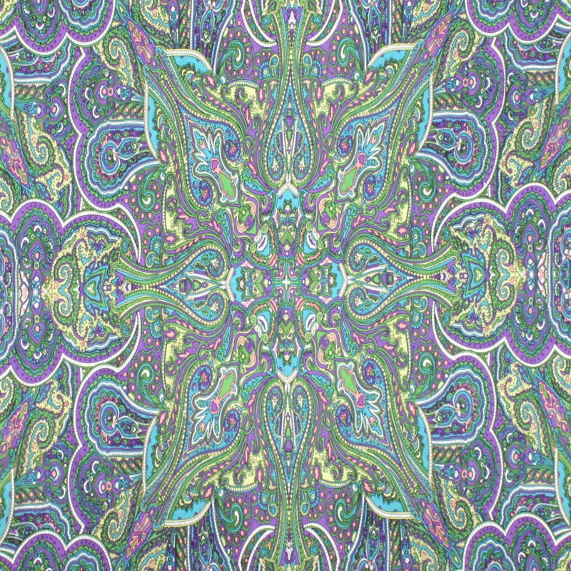 Tapisserie indien kaléidoscope motif cachemire