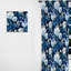 Réflexions russes fleurs bleues et blanches - Rideau floral - Rideau obscurcissant - 1 panneaux-107596471