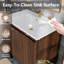 Meuble-lavabo de 36 pouces avec lavabo, structure autoportante pour la stabilité, tiroirs à fermeture douce pour un fonctionnement silencieux, finition en chêne élégant pour une esthétique moderne (lavabo blanc)