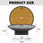 32" Fire Pit Table with Lid for Outdoor Bonfire Gatherings, Wood Burning Firepits for Outside Patio