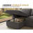  Sleeper Sectional Sofa with Pull-out Bed and Storage Chaise, Bouclé Upholstery – Modern Cozy Fabric for Living Room-1607929916