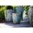 PLANTATOREM Pottery Tall Milano Cone Planters Set of 4 Aegean Green - Elegant Ceramic Design, Drainage Holes with Drip Pan, Long-Lasting for Indoor and Outdoor Use, Stylish D�cor for Home and Garden-1426151756