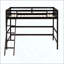 Lit mezzanine en bois massif avec échelle