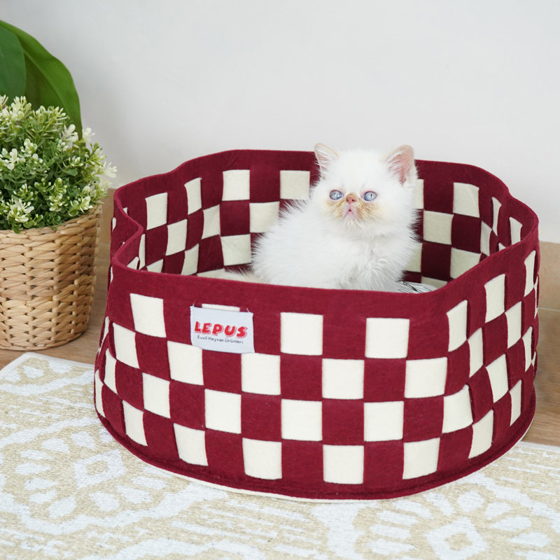 Lit orthopédique pour chat, Rouge