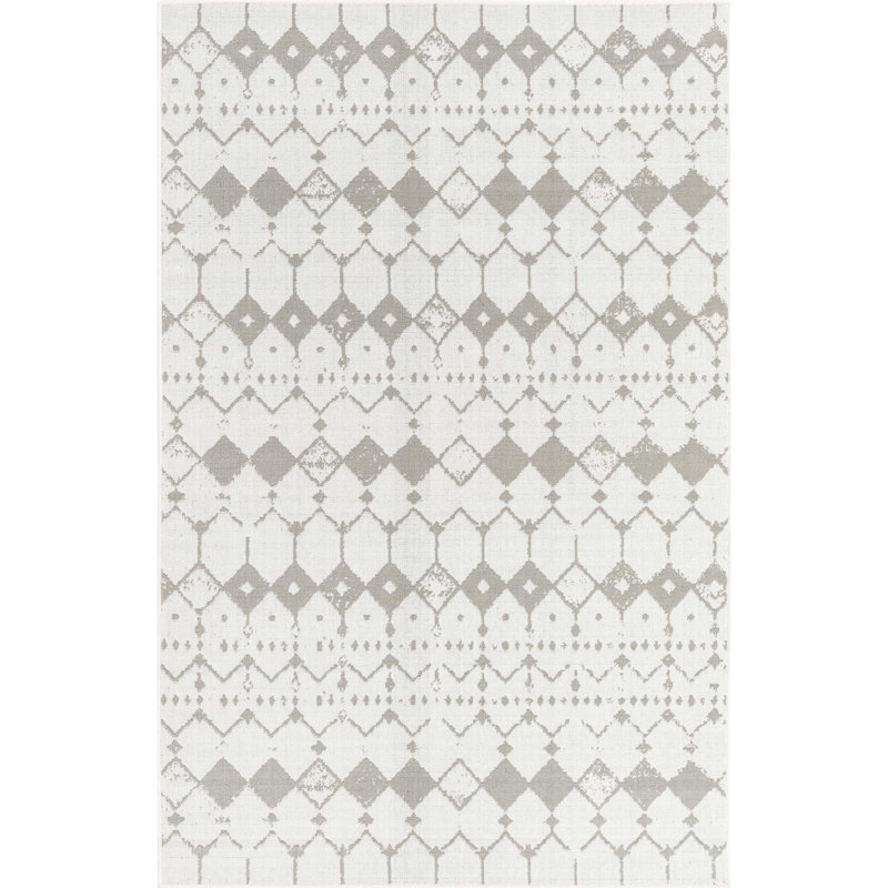 Geometric Indoor / Outdoor Rug, Rectangle 5'3" x 8'