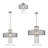 Haney Linen Blend Semi Flush Mount-1297012557-1297012550