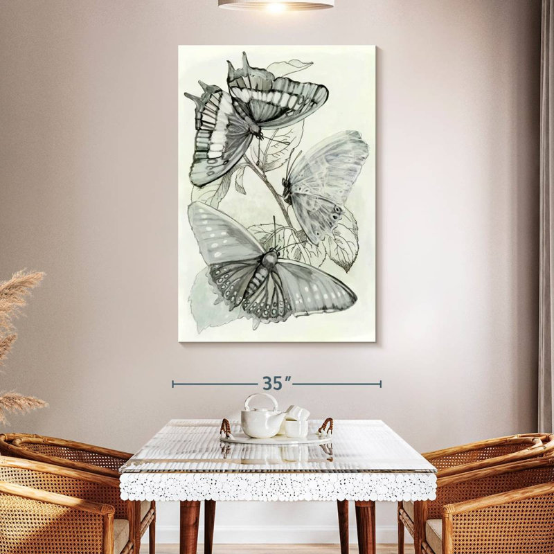 Brampt Butterfly Medley I, 51" H x 34" W