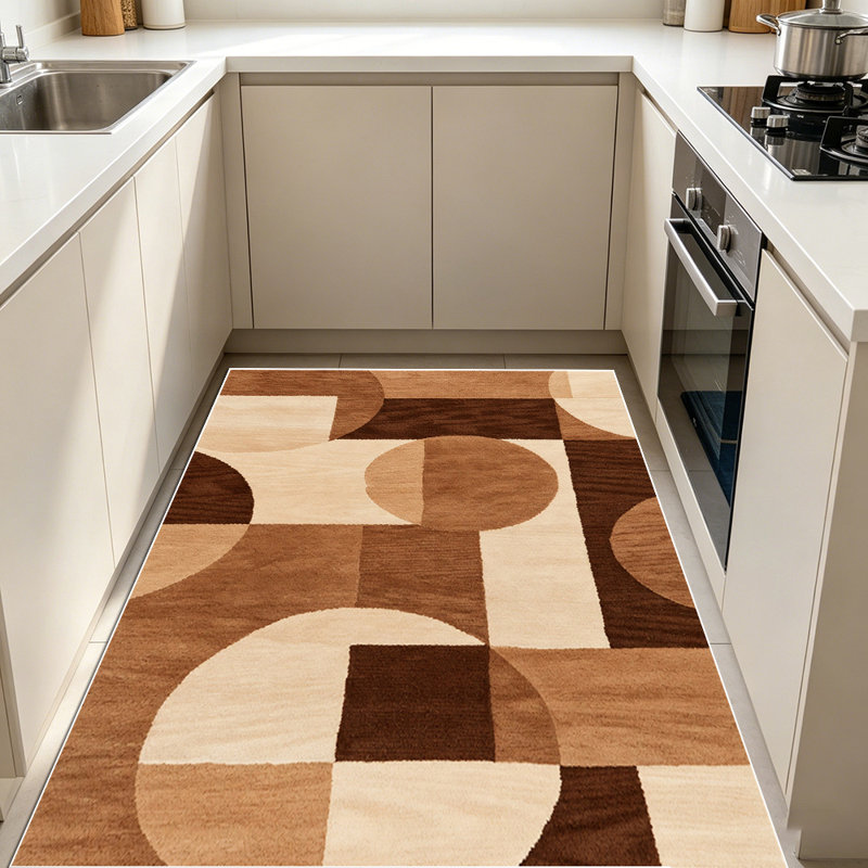 Simple and geometric art carpet, soft and easy to maintain, suitable for multiple scenarios, universal for home and commercial spaces, indoor soft furnishing carpet