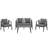 U_STYLE Durable And Comfortable Outdoor Seating Set,Suitable For Patios, Lawns, And Poolsides