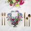 Pistils Large Bouquet Hemstitch 22" Linen/Cotton Napkin