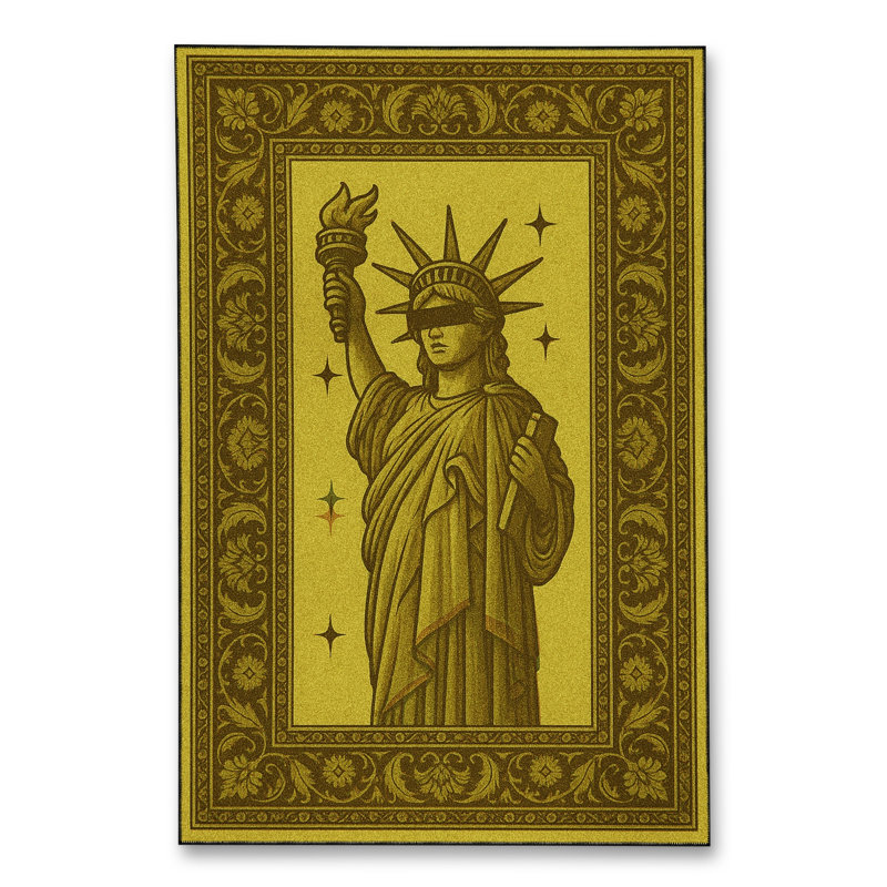 Tapis jaune tissé Mosso, 3'3" x 9'10"