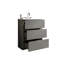 Modern Bathroom Basin Vanity - Grey, Spacious & Large Grey Cabinet Maximize Space Ergonomic-218491345