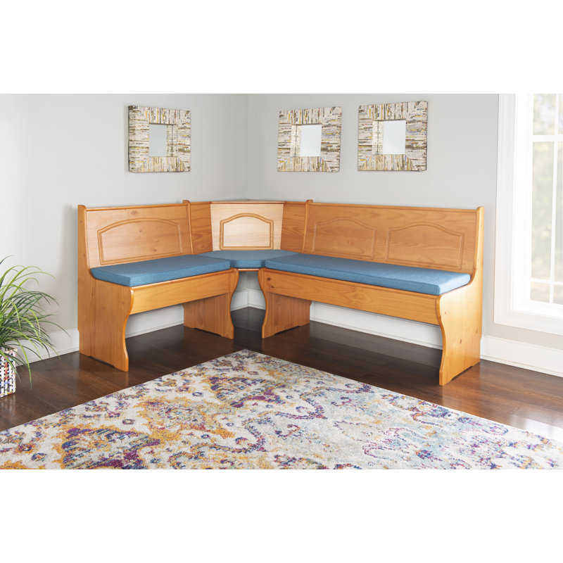 Jiles Outdoor 2'' Bench Seat Cushion, Vintage Blue