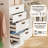 Angelia 23.6"-139.3" W Closet System with Rods and Drawers, 2-11.6 ft Ajustable Reach-in Closet Organizer-373079002