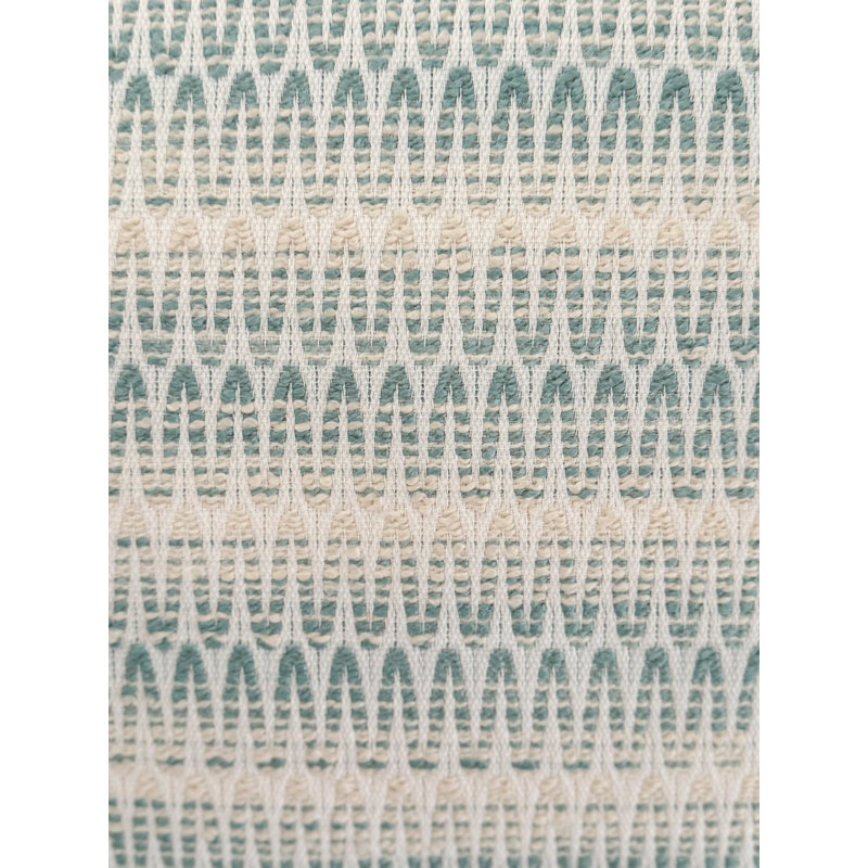 Aqua Blue Acrylic Striped Rectangle Placemat