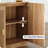 Set of 2 Symmetrical Arched Doors Sideboard Buffet Cabinet with Storage, -877065116