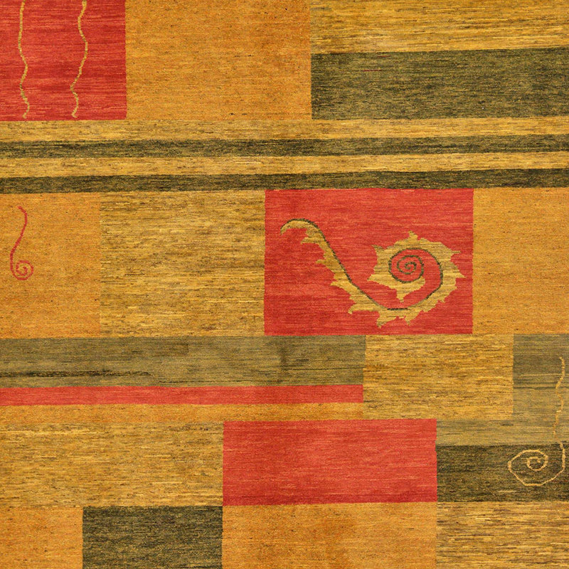 Abstract Indoor Rug, Square 3'